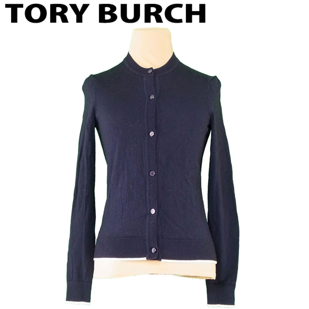 ■管理番号：P778 ◆参考価格：円 【商品説明】 トリーバーチ【Tory Burch】の 「XSサイズ」 カーディガンです。 合わせやすいシンプルなデザイン&star;暖かいウール素材です♪