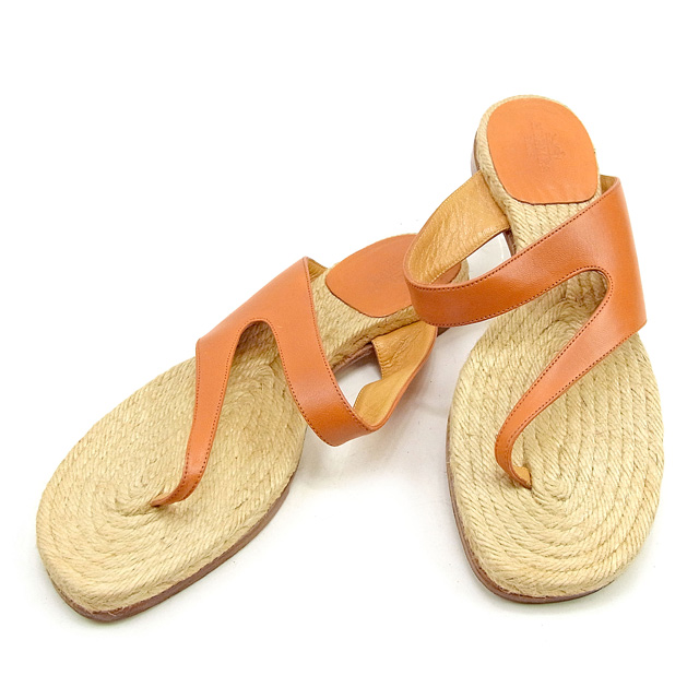 ■管理番号：T383 ◆参考価格：円 【商品説明】 エルメス【HERMES】の 「36サイズ」 サンダルです。 オシャレなトングデザイン&star;涼しげなエスパドリーユです♪ ◆ランク 【7