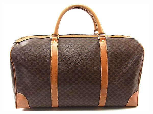 Celine Boston Bag Travel Bag Men Allowed Macadam Brown Light Brown ...