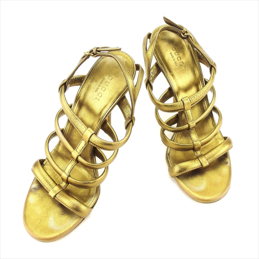 ■管理番号：T5124 ◆参考価格：円 【商品説明】 グッチ【GUCCI】の 「35サイズ」 サンダルです。 オシャレなグラディエーターデザイン&star;エレガントなピンヒールタイプです♪ 