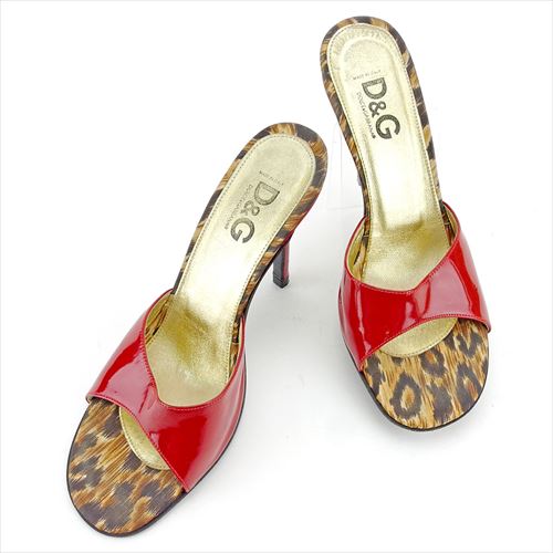 ■管理番号：T5617 ◆参考価格：円 【商品説明】 ドルチェ & ガッバーナ【DOLCE & GABBANA】の 「37ハーフサイズ」 ミュールです。 インソールはオシャレなレオパー