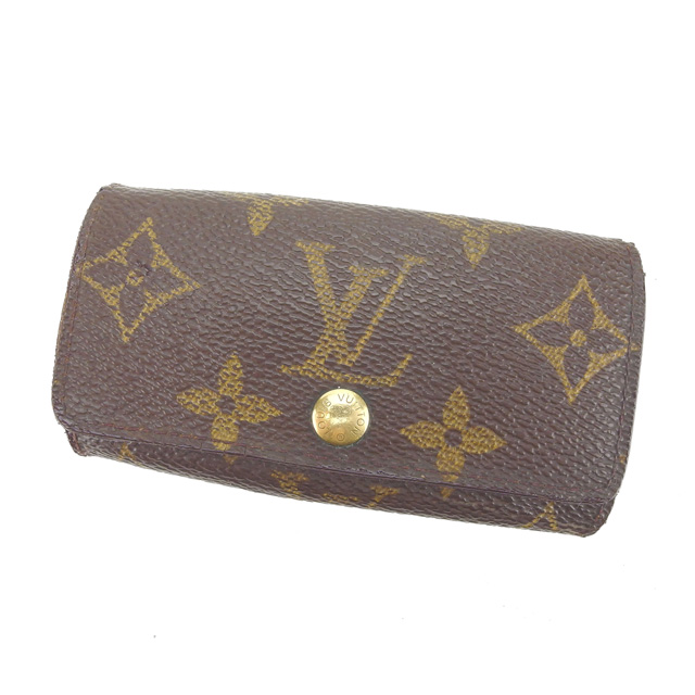 Image Is Loading Louis Vuitton Key Holder Key Case Brown Woman Image Is Loading Louis Vuitton Key Holder Key Case Brown Woman