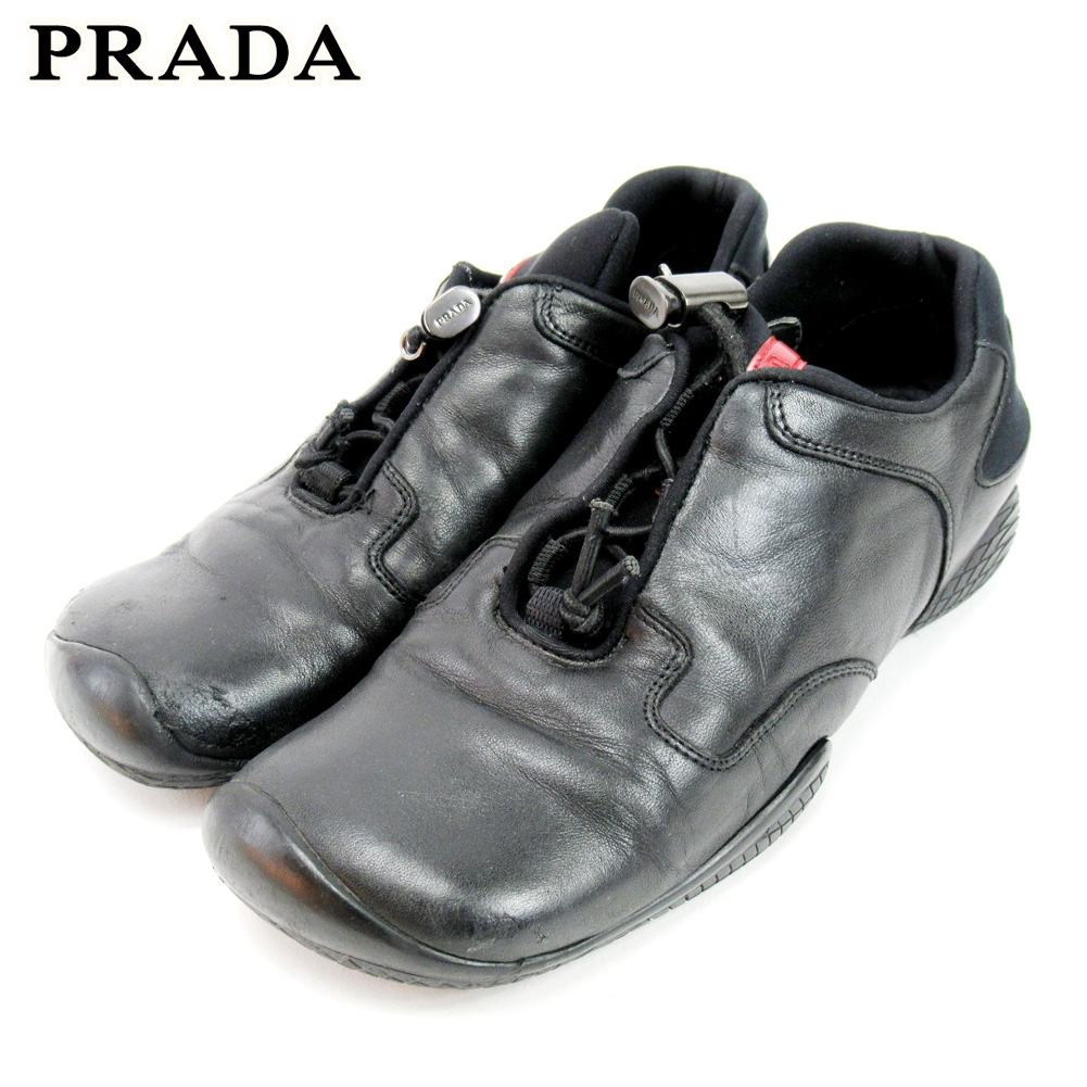 ■管理番号：C3591 ◆参考価格：円 【商品説明】 プラダ【PRADA】の #36ハーフ スニーカーです。 ◆ランク 【6】 【6】通常の使用感があるお品物 【状態】 まだまだ十分にお使いいただけま