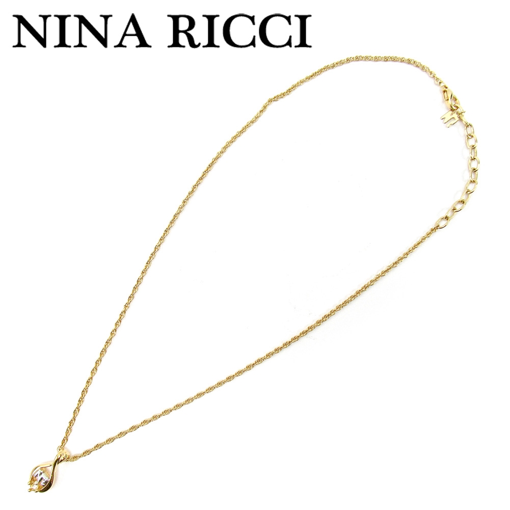 ■管理番号：E1454 ◆参考価格：円 【商品説明】 ニナリッチ【NINA RICCI】の ネックレスです。 ご確認顔周りを華やかにしてくれます♪ ◆ランク 【7】 【7】傷、汚れがあるが程度良好のお
