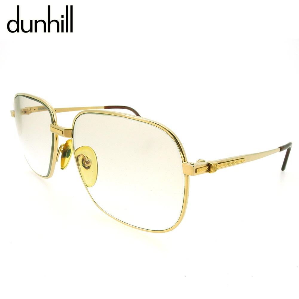 ■管理番号：H815 ◆参考価格：円 【商品説明】 ダンヒル【dunhill】の メガネです。 スタイリッシュなパリ型&star;リッチなゴールドカラーのフレームが印象的です♪ ◆ランク 【6