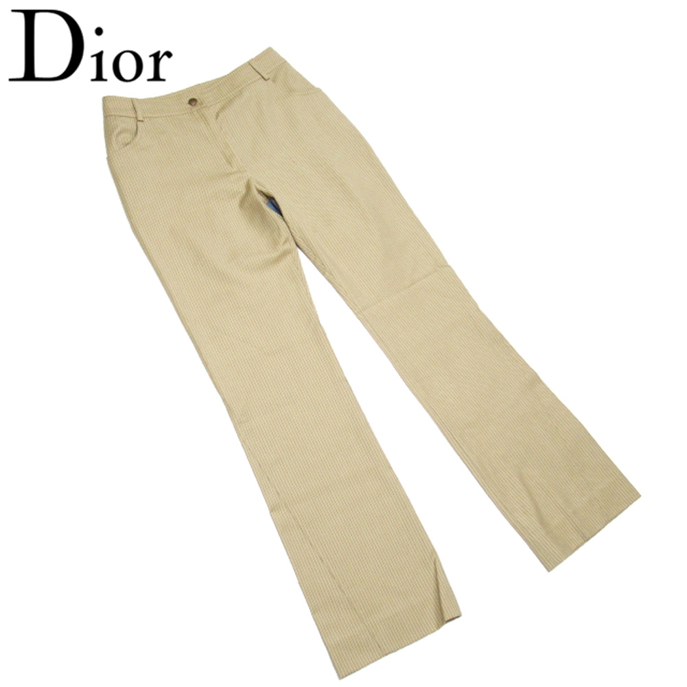 ■管理番号：L3373 ◆参考価格：円 【商品説明】 ディオール【Dior】の 「USA4サイズ」 パンツです。 スッキリ見えるストライプ柄&star;後ろのスターマークデザインがポイントです
