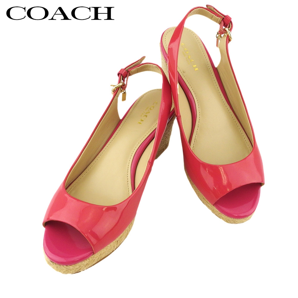 ■管理番号：L3481 ◆参考価格：円 【商品説明】 コーチ【COACH】の 「5.5Bサイズ」 サンダルです。 フェミニンなピンクカラー&star;オシャレなタグチャーム付きがポイントです♪