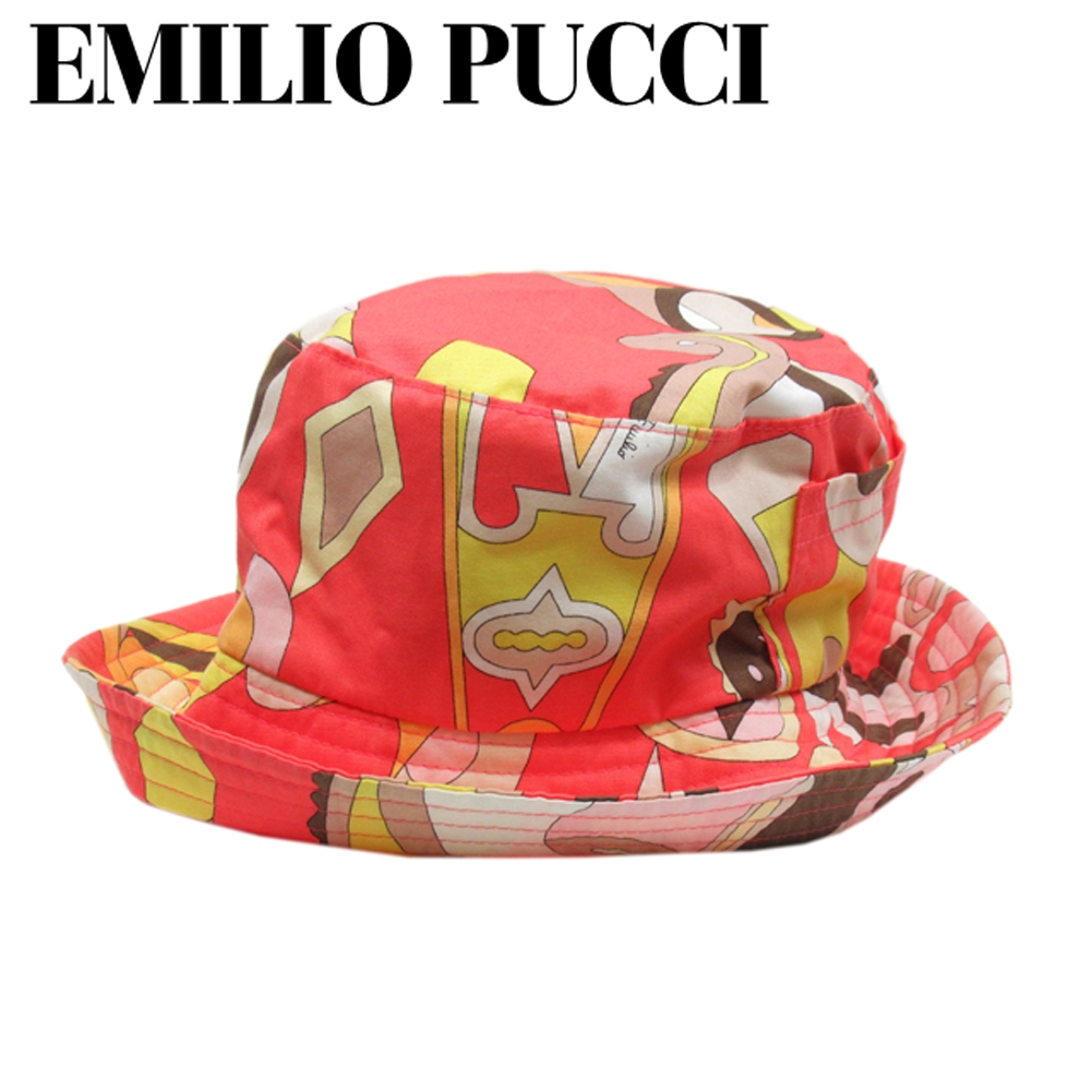 ■管理番号：L3523 ◆参考価格：円 【商品説明】 エミリオ プッチ【EMILIO PUCCI】の 帽子です。 ブランドの象徴的なプッチ（柄）&star;コーデのポイントになるオシャレなアイ