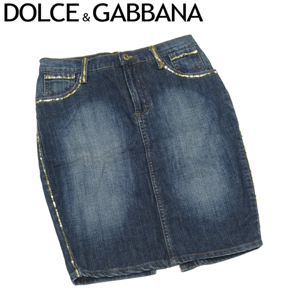 ■管理番号：L3688 ◆参考価格：円 【商品説明】 ドルチェ & ガッバーナ【DOLCE & GABBANA】の 「Mサイズ」 スカートです。 合わせやすさNo.1のデニム&