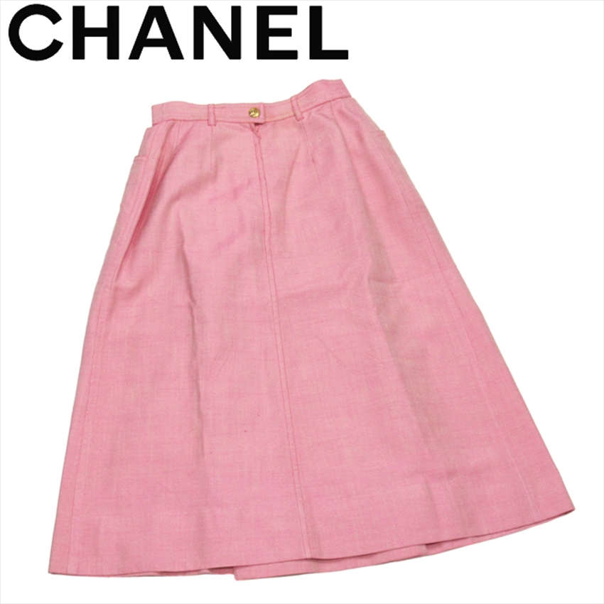 ■管理番号：L4077 ◆参考価格：円 【商品説明】 シャネル【CHANEL】の 「4サイズ」 スカートです。 ブランドの象徴的なココマーク付き&star;ガーリーなフレアーシルエットです♪ 
