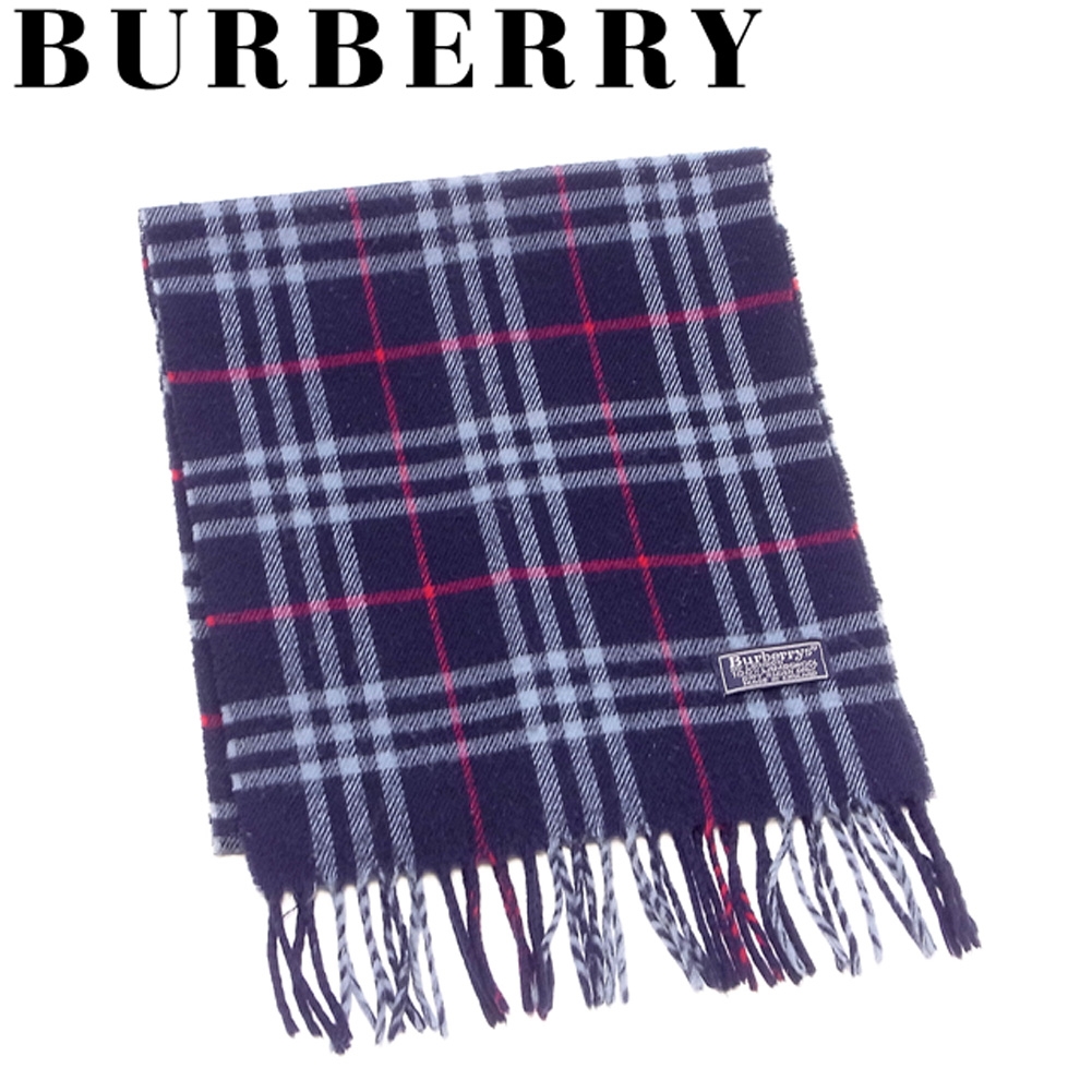 ■管理番号：T17786 ◆参考価格：円 【商品説明】 バーバリー【BURBERRY】の マフラーです。 定番人気のチェック柄&star;暖かいウール素材です♪ 素材：ウール100％ ◆ランク