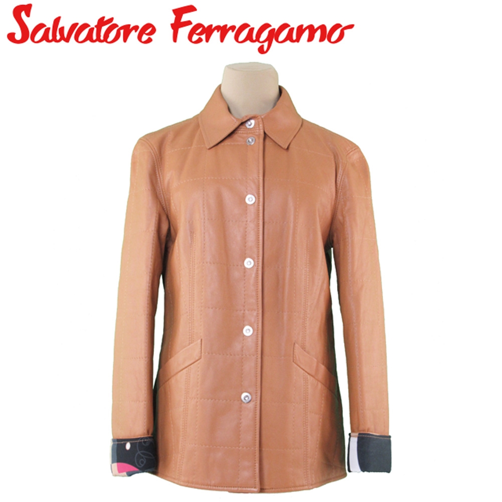 ■管理番号：T18703 ◆参考価格：円 【商品説明】 サルヴァトーレ フェラガモ【Salvatore Ferragamo】の 「US8サイズ」 ジャケットです。 高級なオールレザー&star