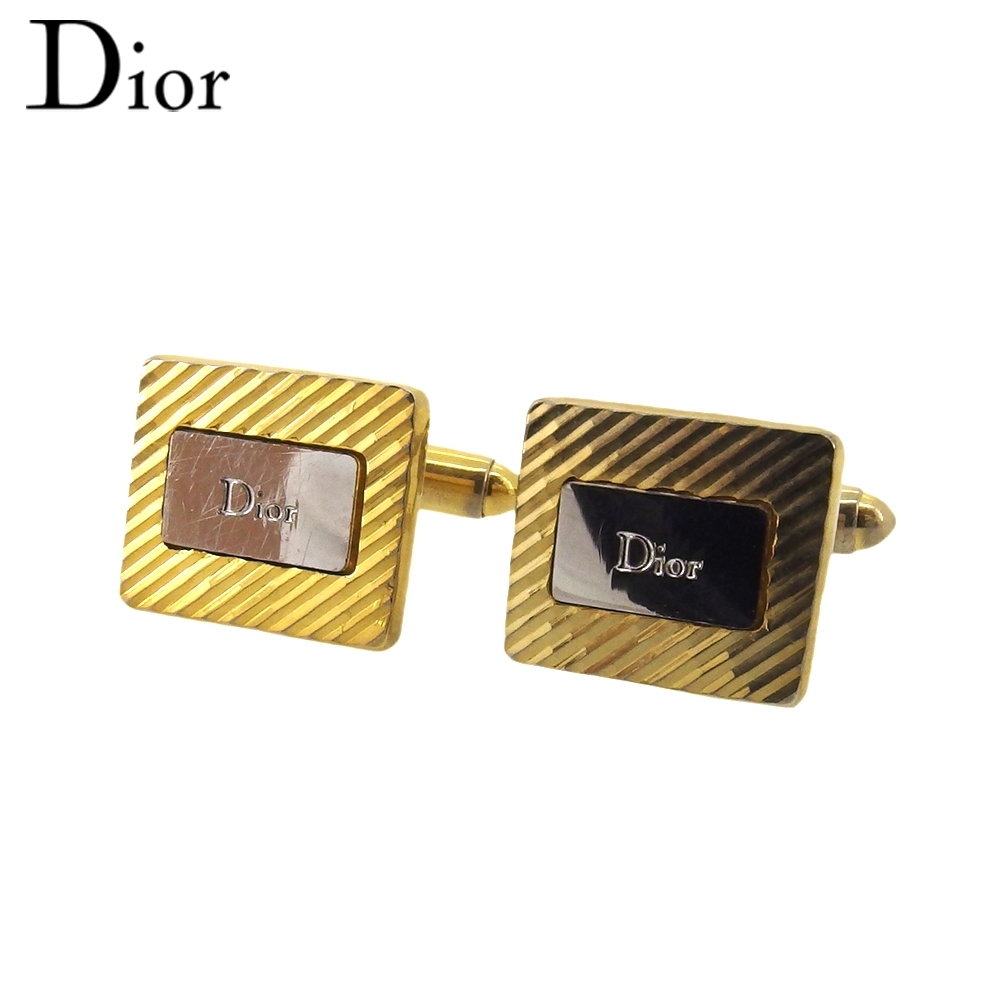 ■管理番号：T20016 ◆参考価格：円 【商品説明】 ディオール【Dior】の カフスです。 ロゴ入りでブランドアピール&star;取り外しが簡単なスウィヴル式タイプです♪ ◆ランク 【7】