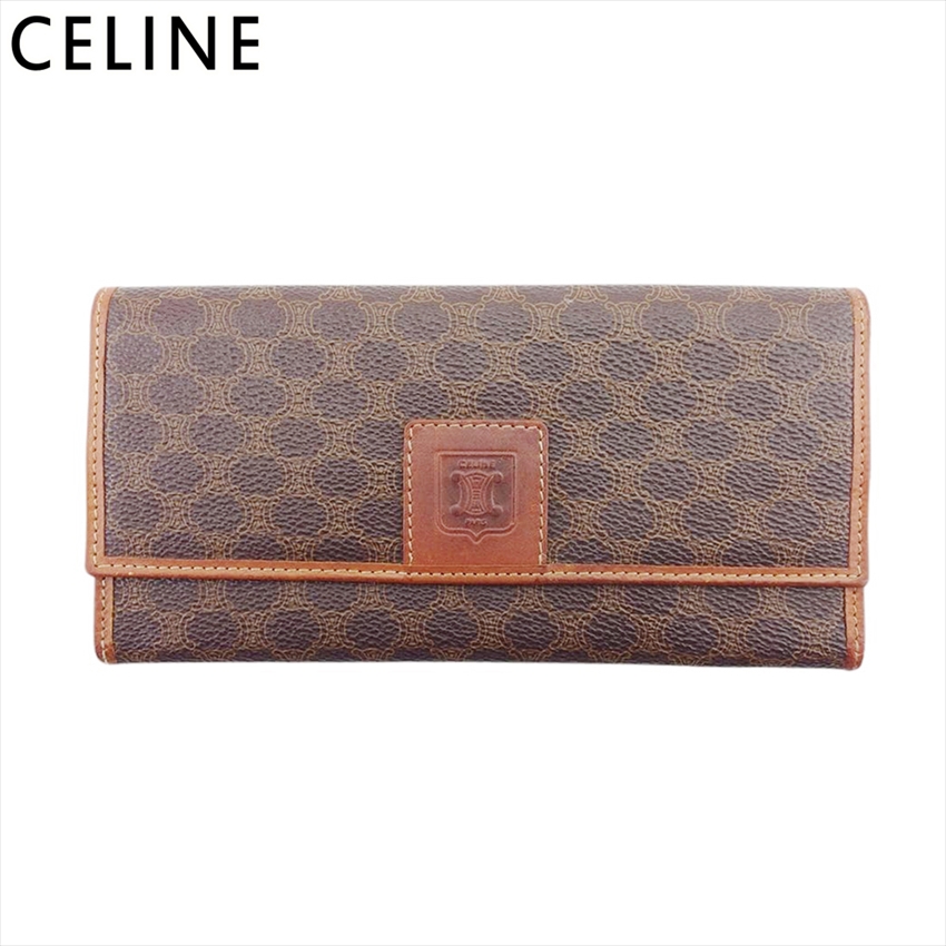 ■管理番号：T21084 ◆参考価格：円 【商品説明】 セリーヌ【CELINE】の 長財布です。 定番人気のマカダム柄&star;収納力に優れた機能的な作りになっております♪ ◆ランク 【6】