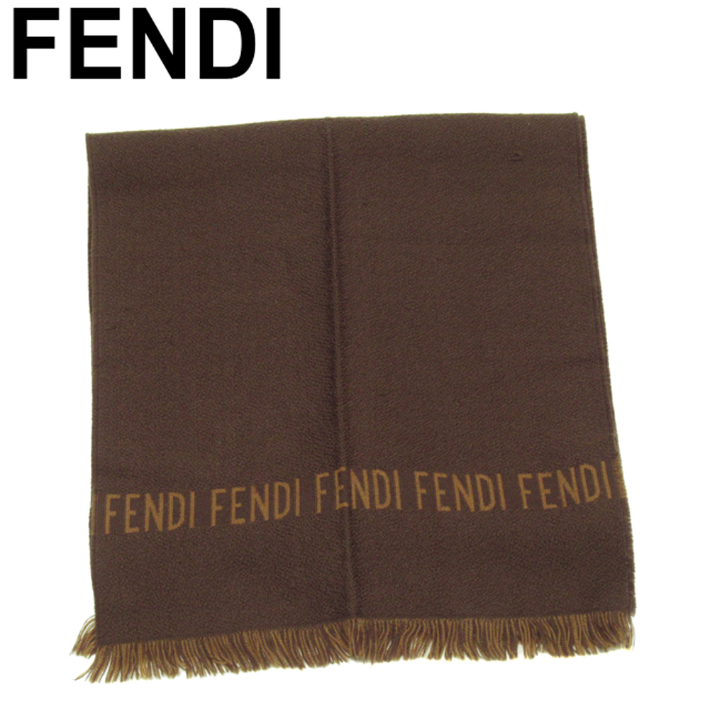 ■管理番号：T21113 ◆参考価格：円 【商品説明】 フェンディ【FENDI】の マフラーです。 ロゴ入りでブランドアピール&star;暖かいウール素材です♪ 素材：ウール100％ ◆ランク