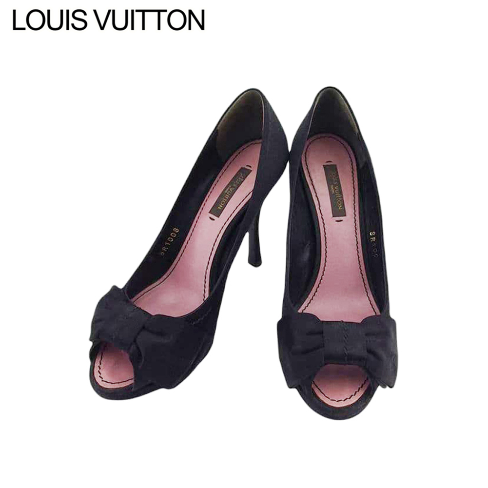 ■管理番号：T21924 ◆参考価格：円 【商品説明】 ルイ ヴィトン【LOUIS VUITTON】の 「34サイズ」 パンプスです。 レディライクなリボンデザイン&star;脚長効果のあるハ
