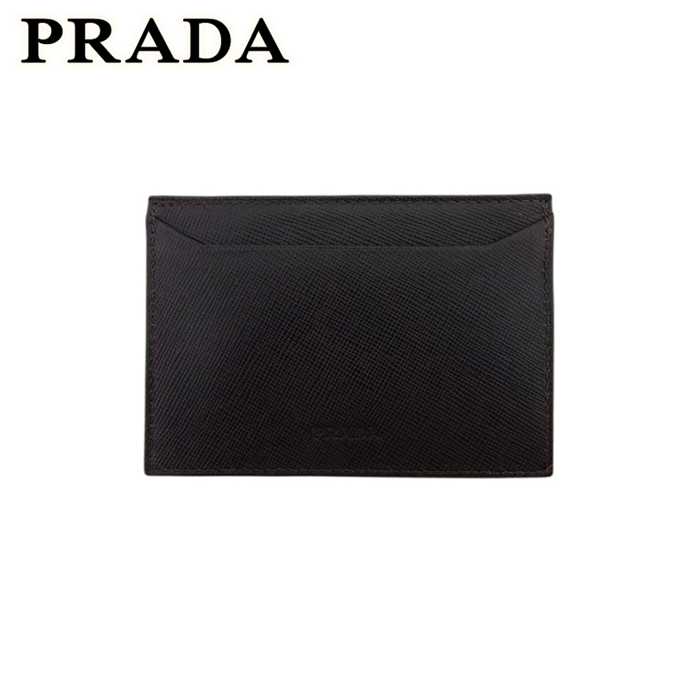 ■管理番号：T22021 ◆参考価格：円 【商品説明】 プラダ【PRADA】の カードケースです。 シンプルなロゴ入りデザイン&star;厚みのないスリムなタイプなのでバッグやポケットにスッキ