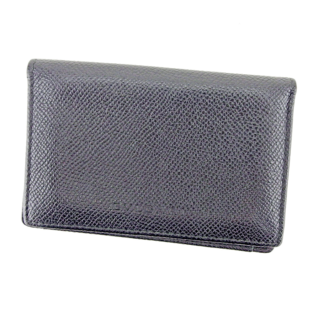 Bulgari card case Classico Black Men's Auth T9447 | eBay